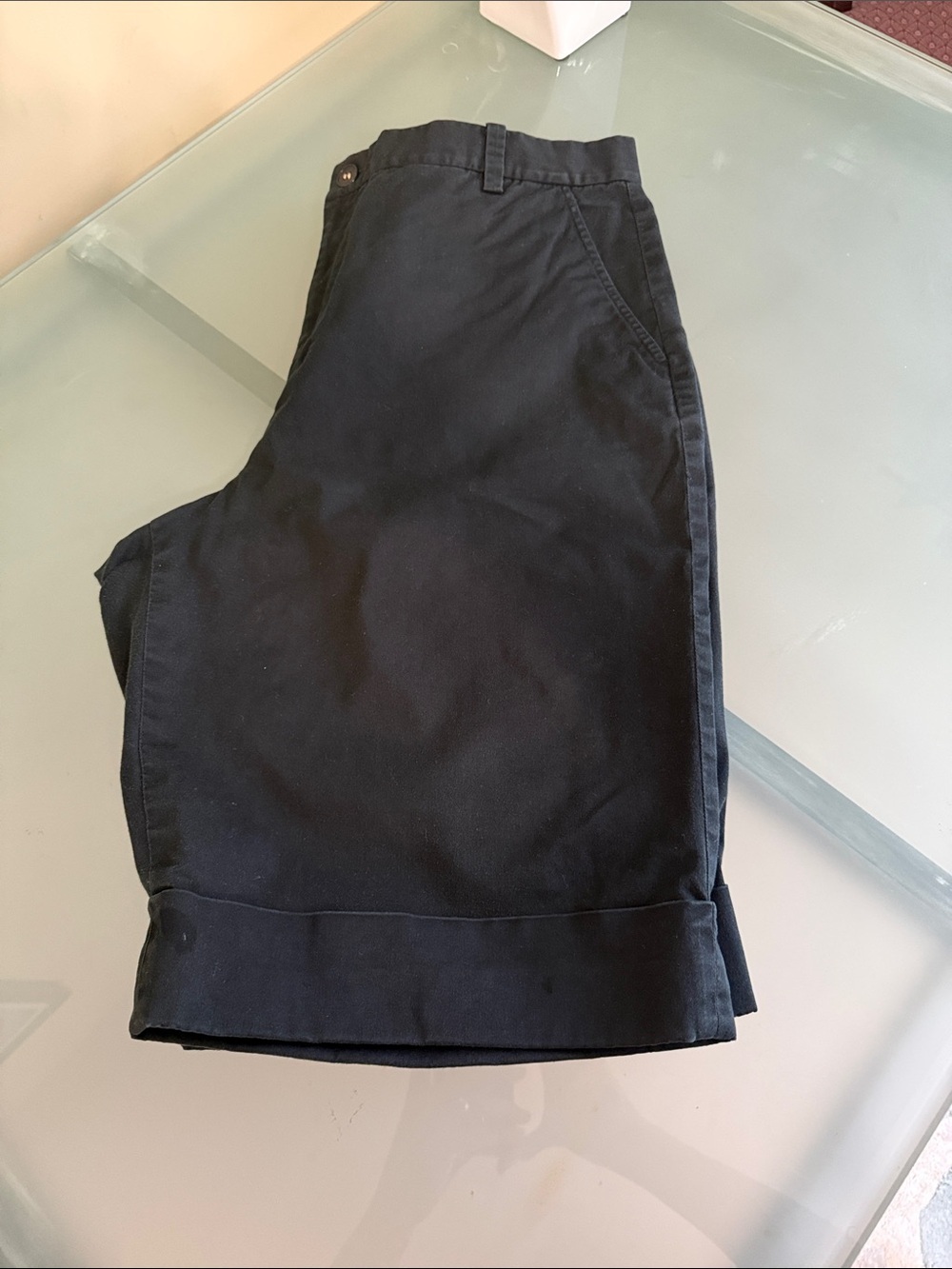 Ralph Lauren Bermuda Shorts Size 14 High Rise with Stretch Coastal Quiet Luxury